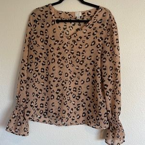 A New Day Leopard Blouse